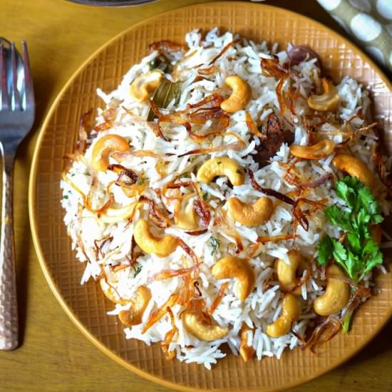 Cashew Pulao - Recipe photo by ch_cooks