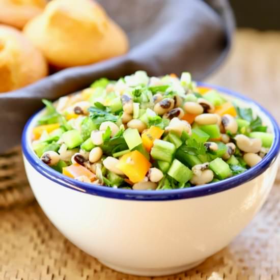 Healthy Black-Eyed Pea Salad - Recipe photo by Grits and Pinecones