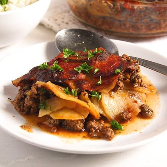 Easy Moussaka with Potatoes - Recipe photo by adinutza