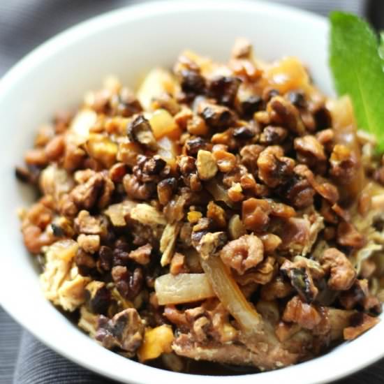 Slow Cooker Fesenjan Chicken - Recipe photo by strengthandsunshine