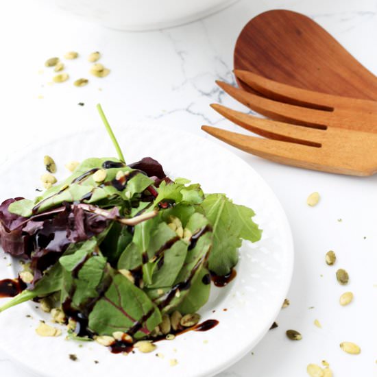 Easy Salad {Pumpkin Seeds} - Recipe photo by TheNourishedFamily