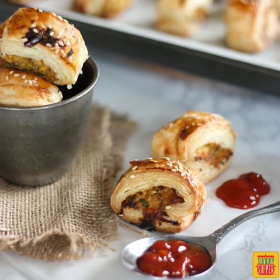 Thai Sausage Rolls - Recipe photo by SundaySupper