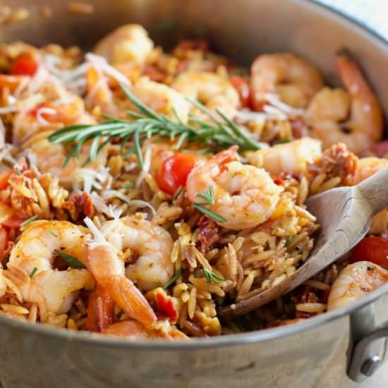 Shrimp and Orzo - Recipe photo by laughingspatula.com