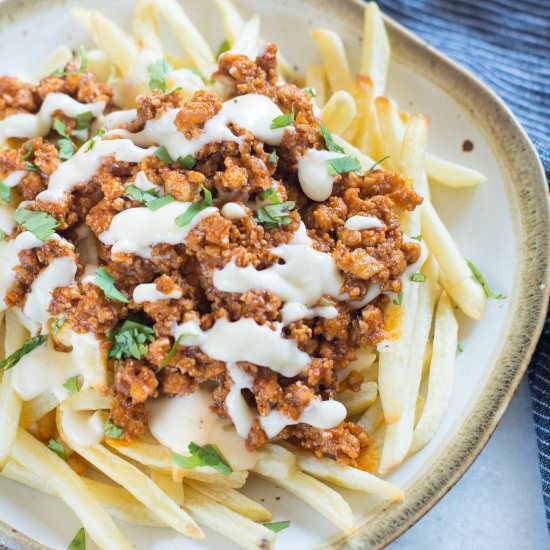 LOADED MEXICAN CHICKEN FRENCH FRIES - Recipe photo by Theflavoursofkitchen