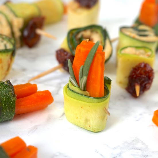 Zucchini Wrapped Glazed Carrots - Recipe photo by minamade