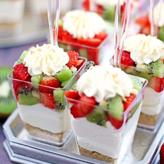 No Bake Strawberry Kiwi Cheesecake - Recipe photo by valyastasteofhome.com