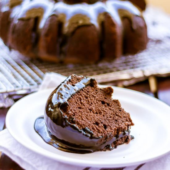 Chocolate Bundt Cake with Ganache - Recipe photo by Priyanka DK