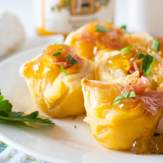 Brie Prosciutto & Fig Jam Appetizer - Recipe photo by No Plate Like Home