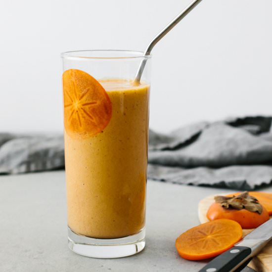 Spiced Persimmon Smoothie - Recipe photo by Downshiftology