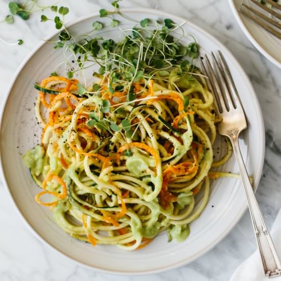 Carrot and Zucchini Pasta - Recipe photo by Downshiftology