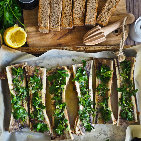 Bone Marrow Toast - Recipe photo by mrsound