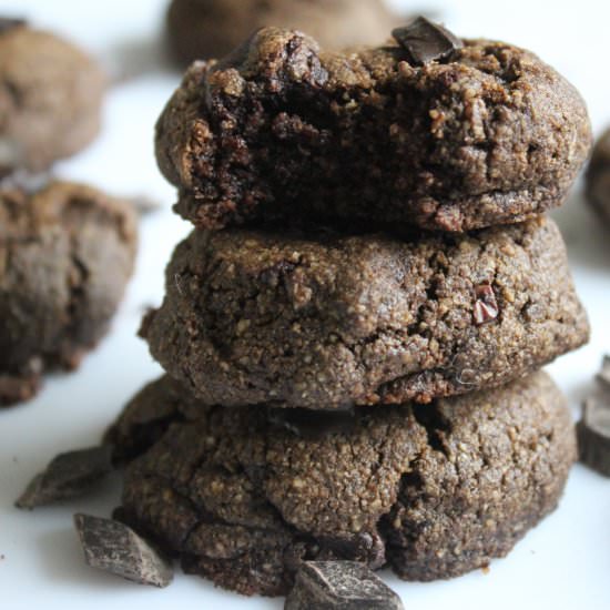 Double Chocolate Peppermint Cookies - Recipe photo by thegranoladiaries