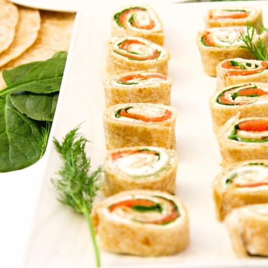 Smoked Salmon Roll Ups - Recipe photo by Kathryns.kitchen.blog