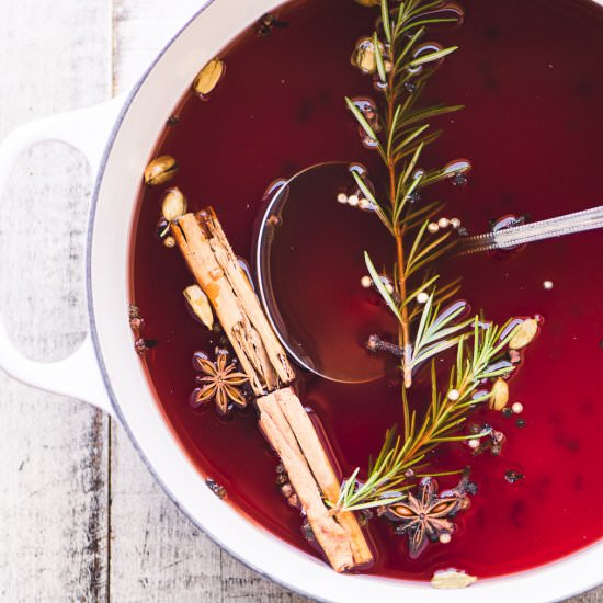 Mulled Pomegranate Cider - Recipe photo by theviewfromgreatisland