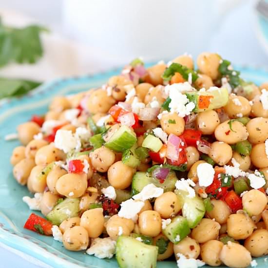 Chana Salad or Chickpea Salad - Recipe photo by ruchiskitchen