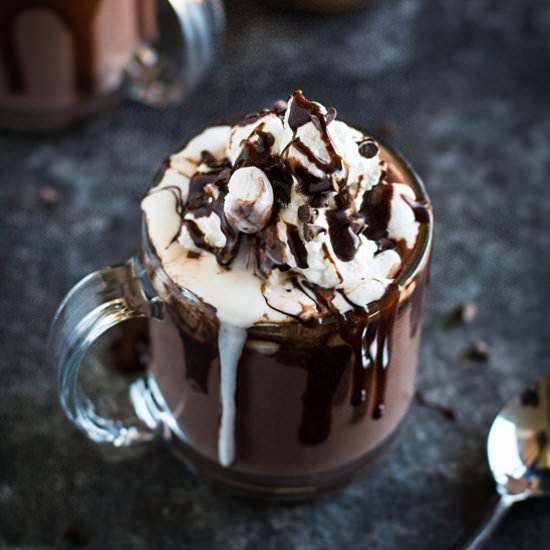 Thick Hot Chocolate - Recipe photo by wyldflour