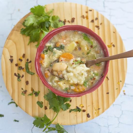 Vegan Dumplings Soup - Recipe photo by healingtomato