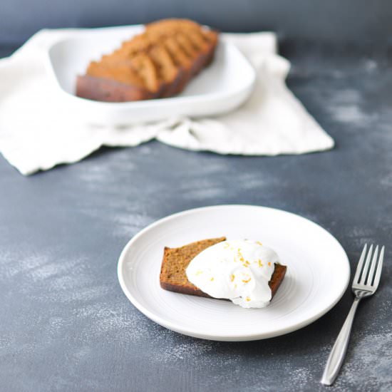 Gingerbread Pound Cake - Recipe photo by Nourish Nutrition Co