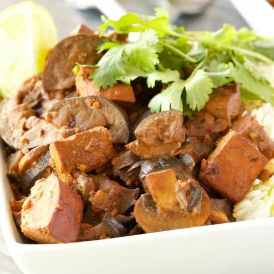 Tofu and Eggplant Bowls - Recipe photo by lovingitvegan