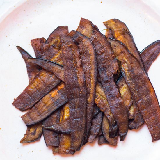 Sweet and Spicy Eggplant Bacon - Recipe photo by AbrasKitchen