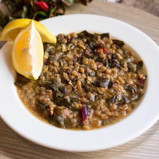 Lemon Lentil Soup - Recipe photo by SimplyLebanese