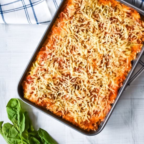 Low Carb Zucchini Lasagna - Recipe photo by stephanieleenutrition