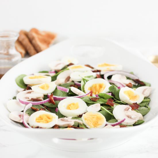 Brunch Spinach Salad - Recipe photo by Lively Table