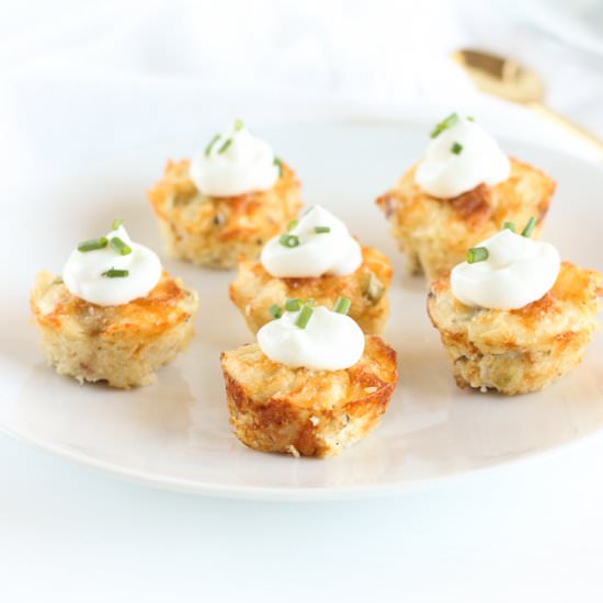 Healthy Loaded Mashed Potato Bites - Recipe photo by Lively Table