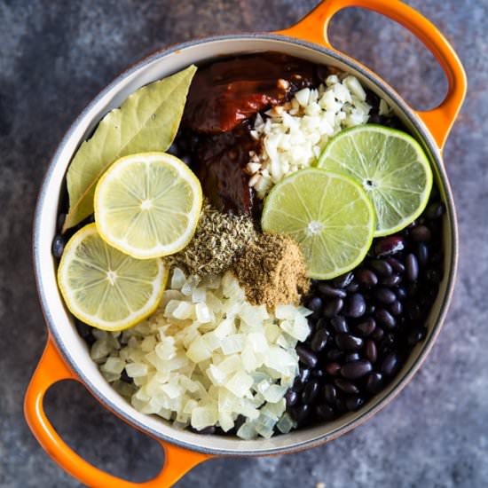 Chipotle Black Beans (Copycat) - Recipe photo by culinaryhill