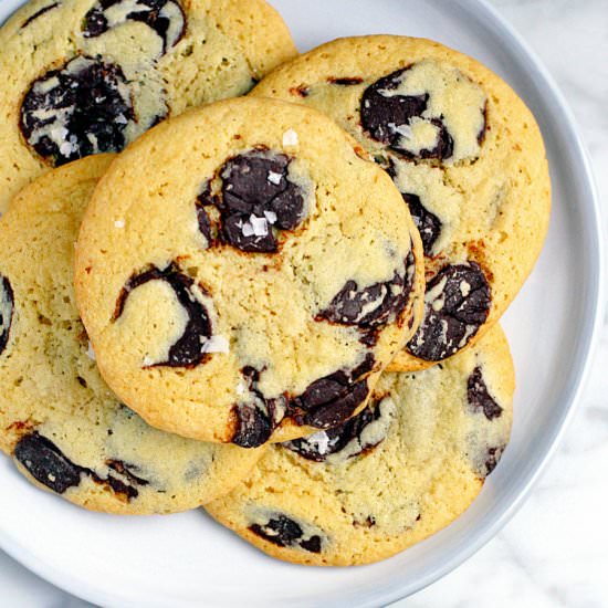 Tahini Chocolate Chip Cookies - Recipe photo by twoofakindcooks