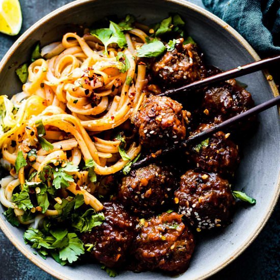 Saucy 5 Spice Paleo Meatballs - Recipe photo by Cotter Crunch
