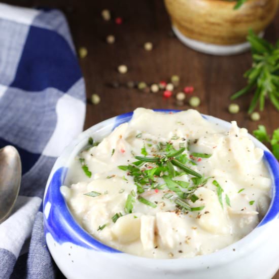Homemade Chicken and Dumplings - Recipe photo by missinthekitchen