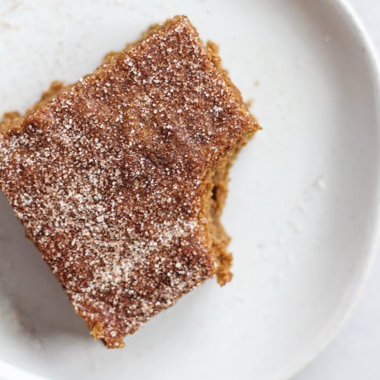 Gluten Free Gingerdoodle Blondies - Recipe photo by pumpkinandpeanutbutter