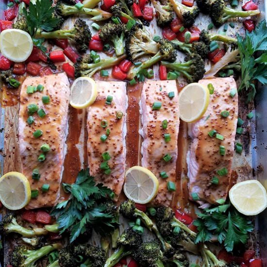 Roasted Salmon & Broccoli - Recipe photo by Give it Some Thyme