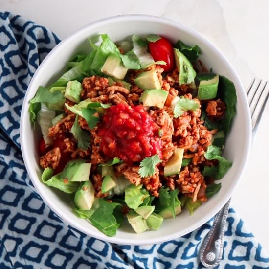 Turkey Taco Salad - Recipe photo by tippsinthekitch