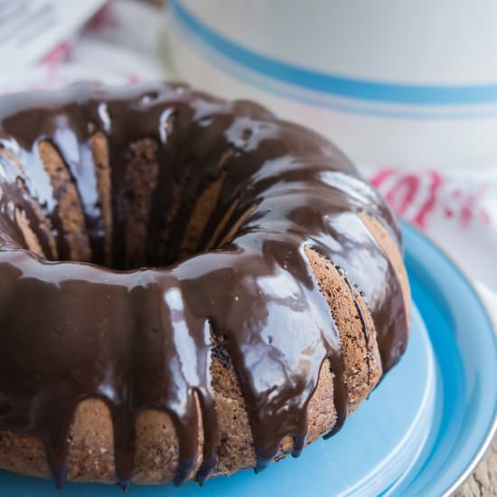 Sour Cream Coffee Cake with Ganache - Recipe photo by strawberrysupp