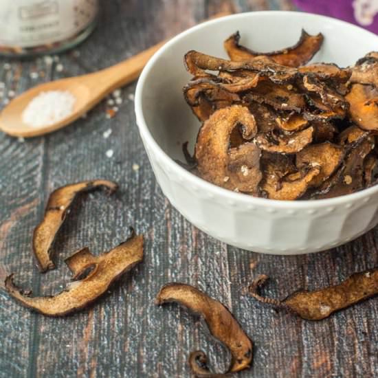 Low Carb Portobello Mushroom Chips - Recipe photo by MyLifeCookbook