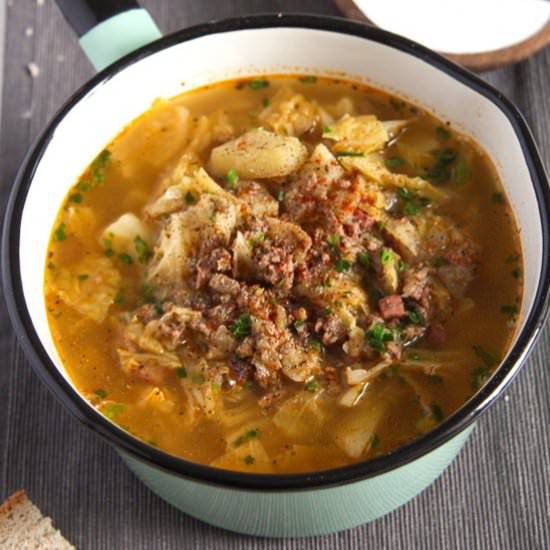 German Savoy Cabbage Soup - Recipe photo by adinutza