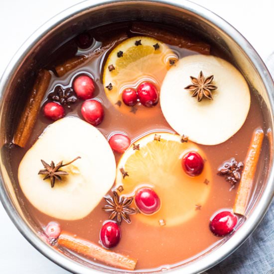 Warm Mulled Cranberry Apple Cider - Recipe photo by AbrasKitchen