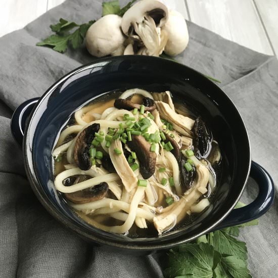 Mushroom Marsala Udon Noodle Bowls - Recipe photo by fleurdelectable