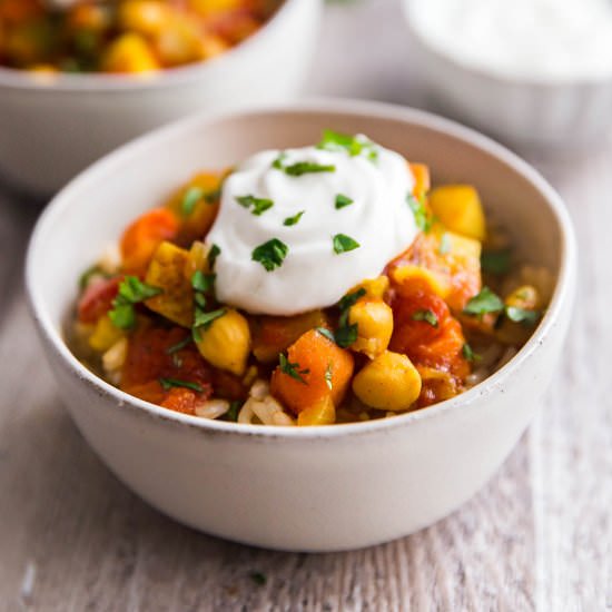 Moroccan Chickpea Vegetarian Stew - Recipe photo by Thelifejolie