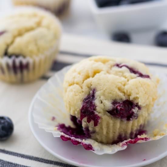Easy Vegan Blueberry Muffins - Recipe photo by servingrealness
