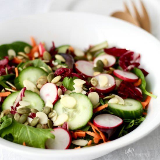 Garden Salad with Herb Vinaigrette - Recipe photo by Cathys Gluten Free