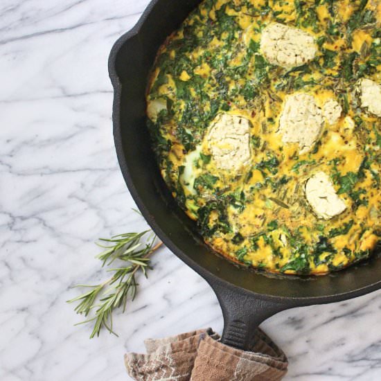 Rosemary & Goat Cheese Frittata - Recipe photo by Freshplates