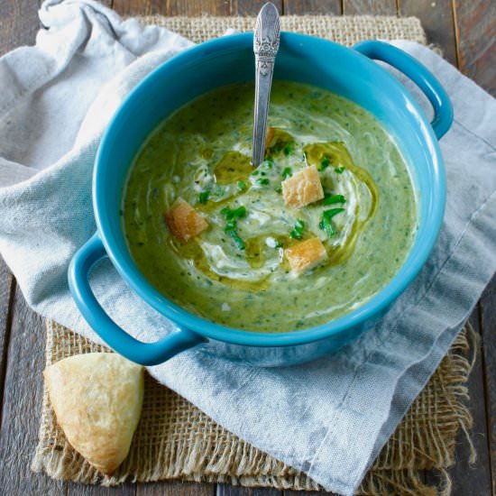 Cream of leek and watercress soup - Recipe photo by marilenaskitchen