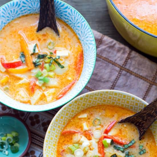 SOFT TOFU THAI CURRY SOUP - Recipe photo by sugarlovespices