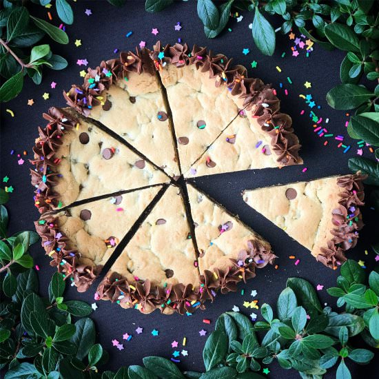 Chocolate Chip Cookie Cake - Recipe photo by rumblyinmytumbly