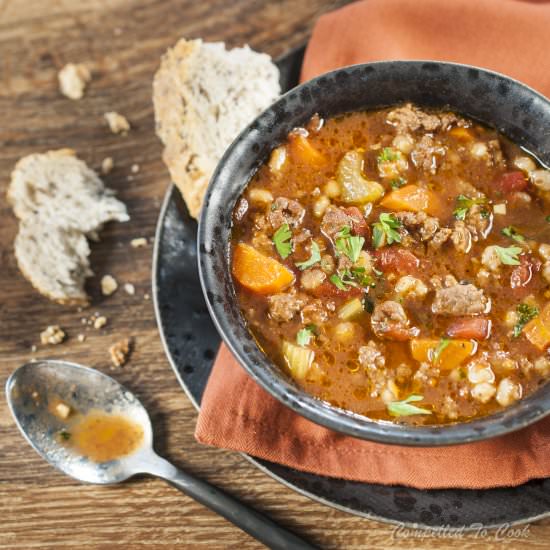 Hearty Hamburger Soup - Recipe photo by Compelled To Cook