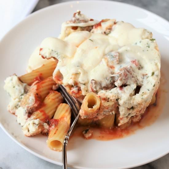 Upside Down Ziti - Recipe photo by tms1