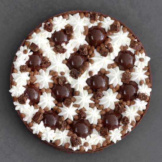 Coffee and Vanilla Chocolate Tart - Recipe photo by lilcookieblog